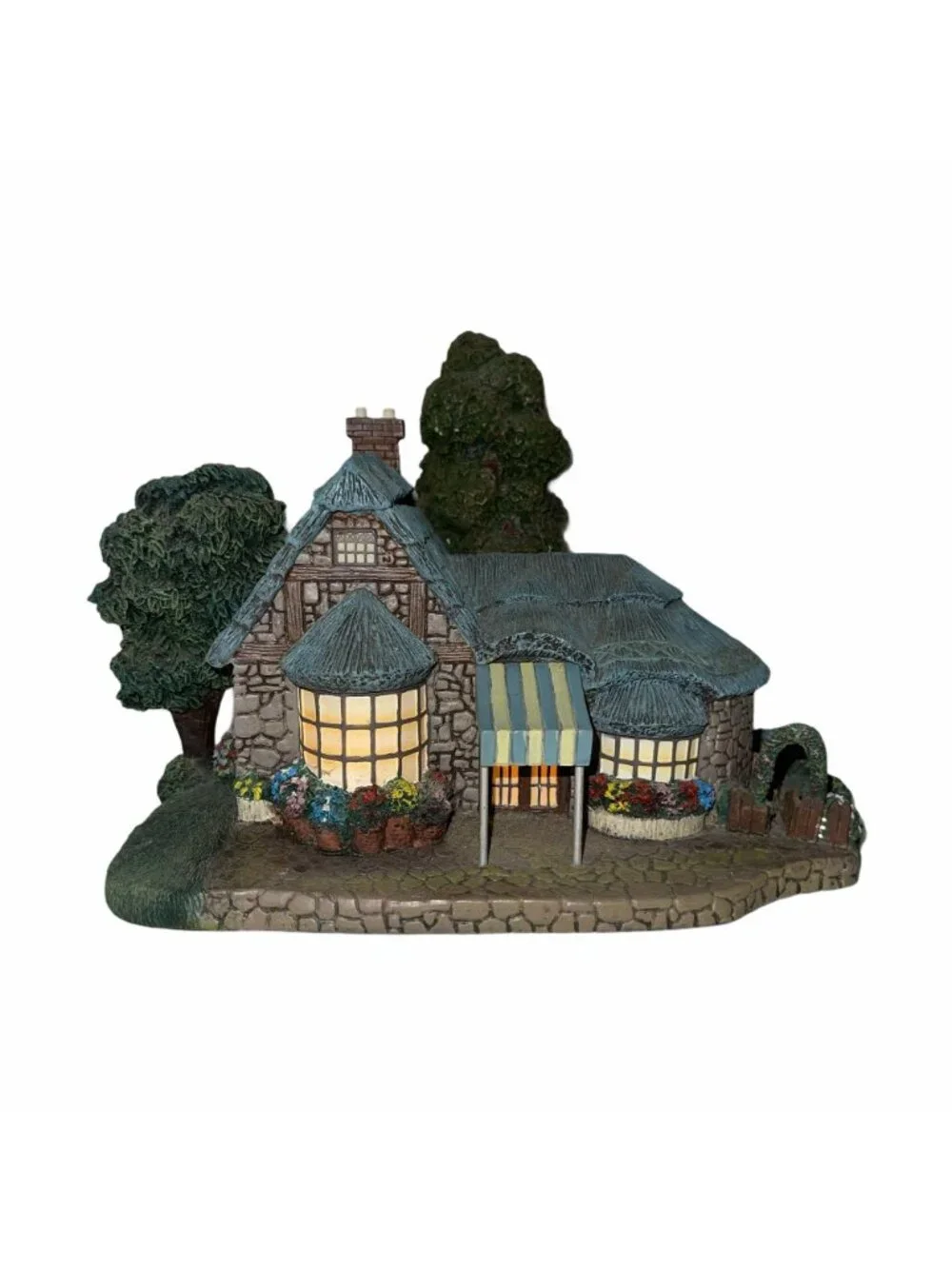 Vintage 1999 Hawthorne Village Thomas Kinkade's Lamplight Falbrooke Florist